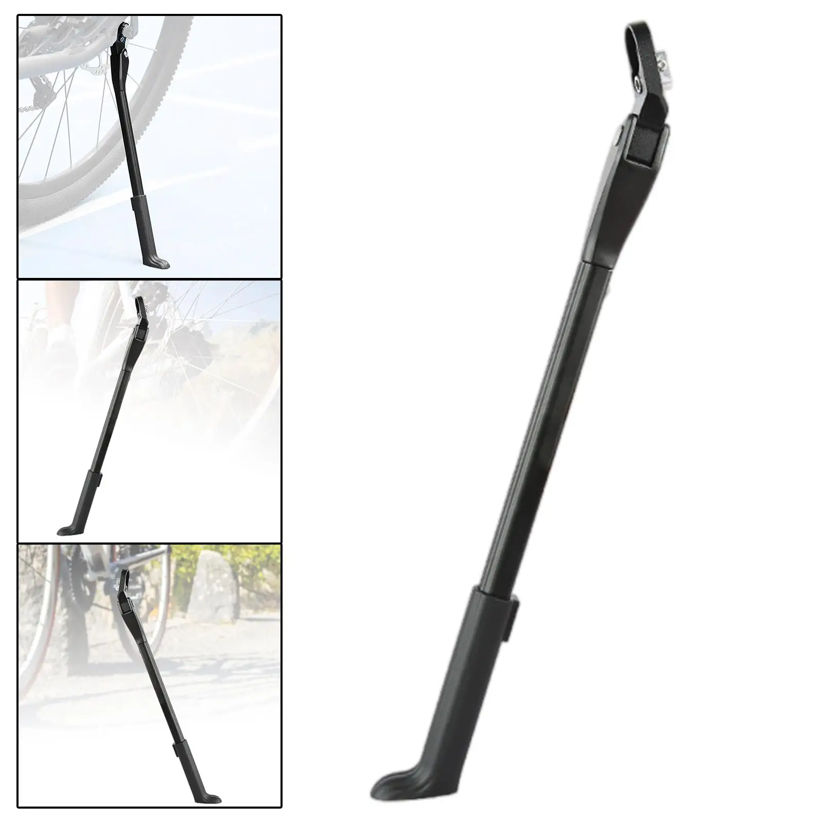 Universal Bicycle Side Kickstand Aluminum Alloy Durable Stable Foot Side Stand Mountain Bike Side Kickstand for Bicycle Bike MTB