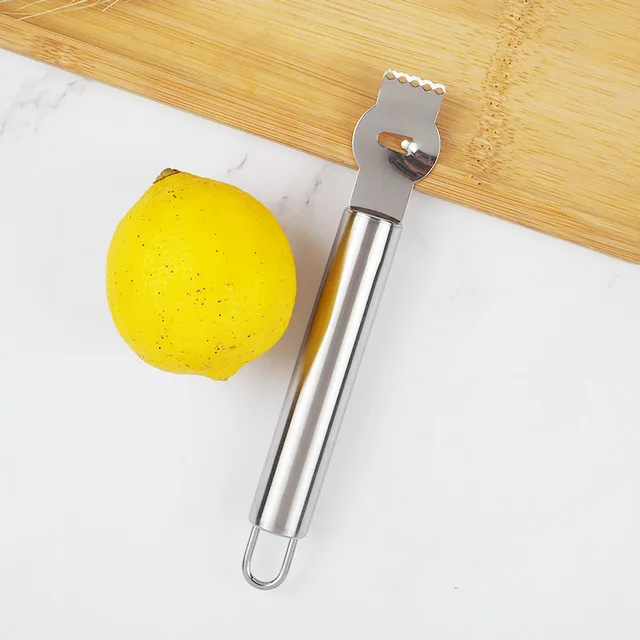 2 piezas de acero inoxidable limón rallador zester peladores de patatas  acero inoxidable Y pelador de cítricos naranja herramienta con cuchillo de