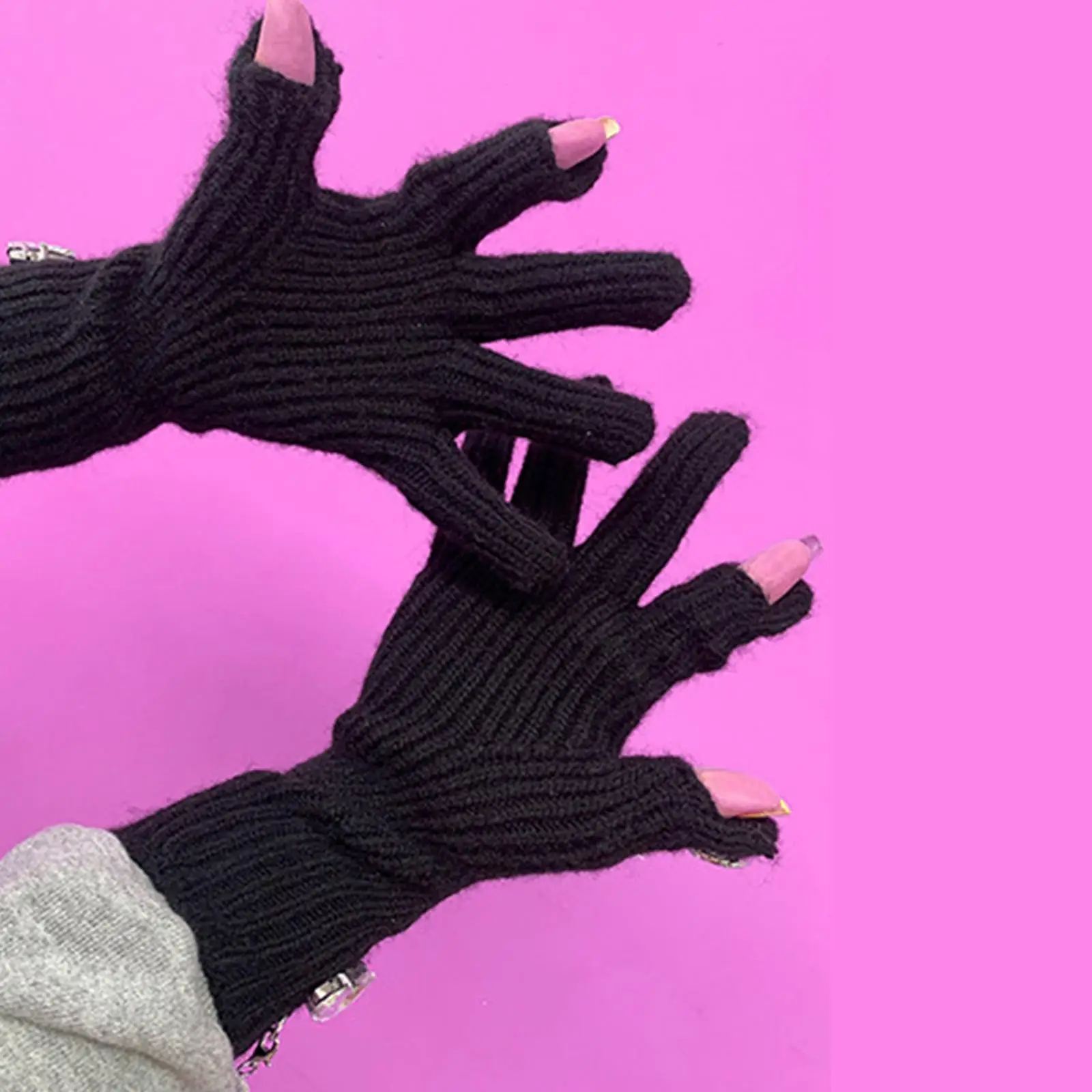 Women Winter Warm Gloves Cold Weather Gloves Long Wrist Knit Gloves for Running Cycling