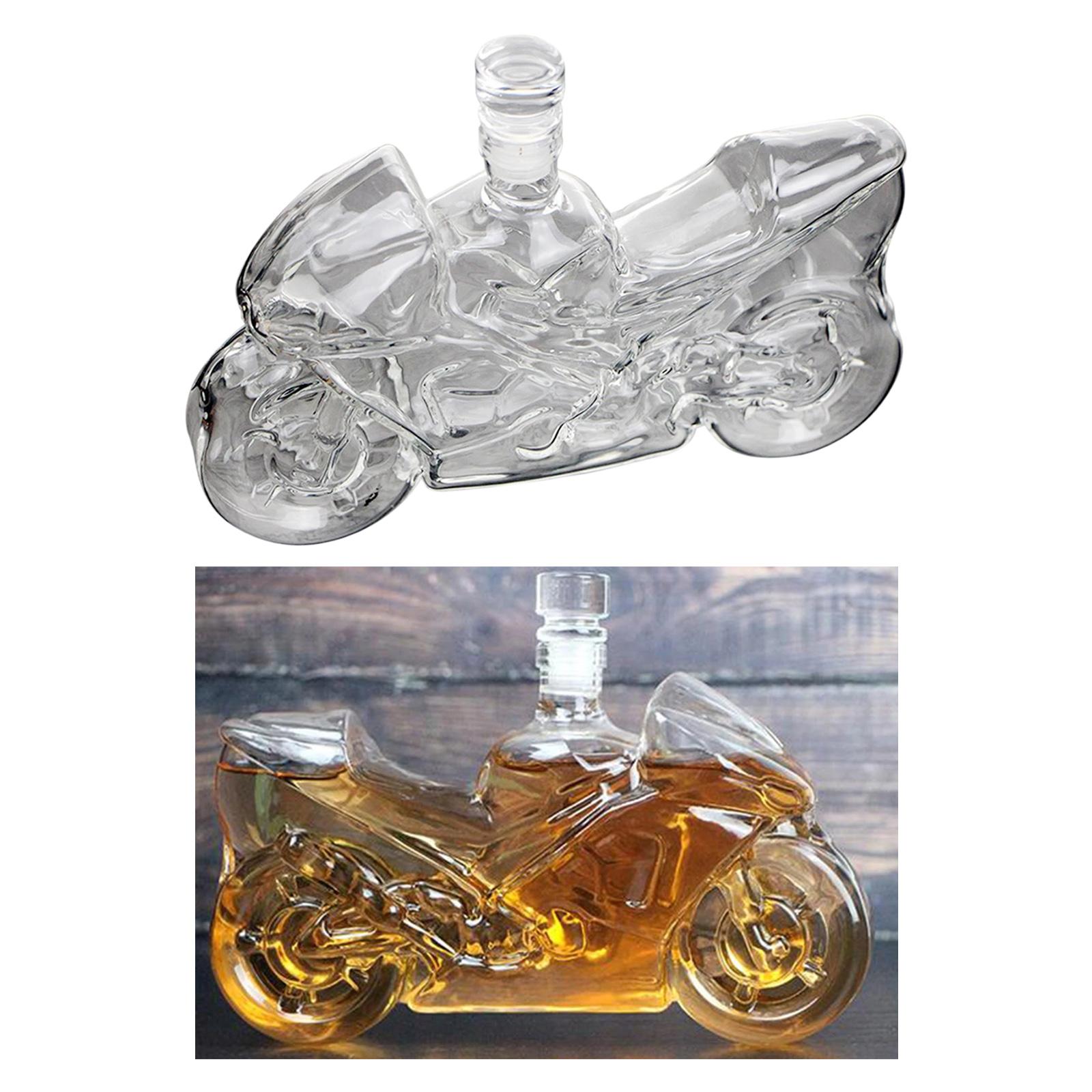 Liquor Decanters Hand-Blown Glass for Rum Tequila Wine Bottle for Groomsmen Gift