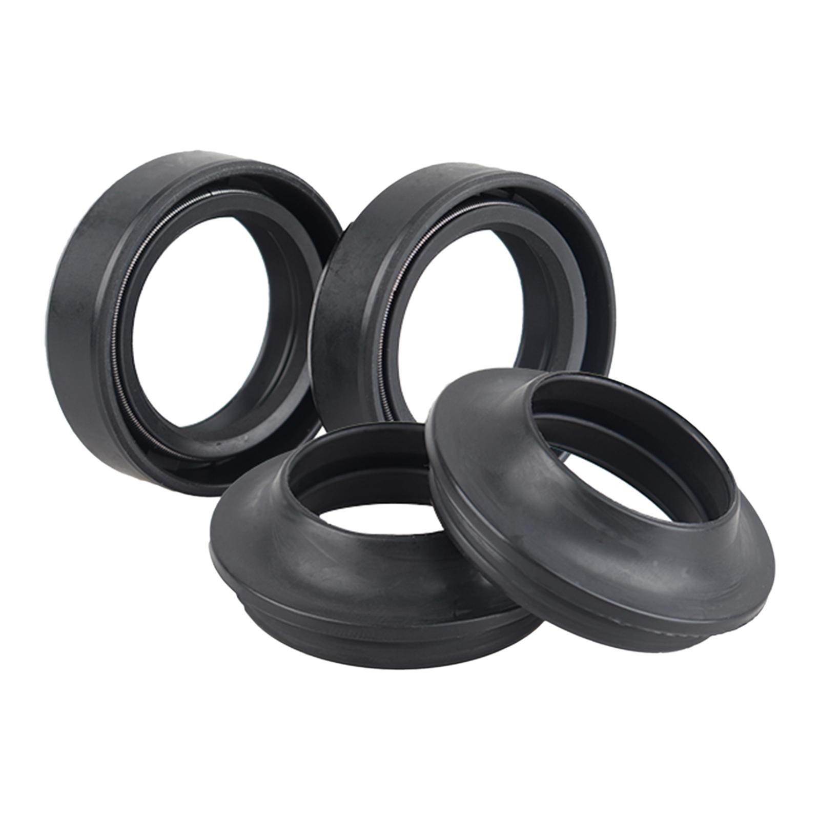 4 Pieces Oil and Dust Seal Motorcycle Accessories for Yamaha PW80 Ttr90