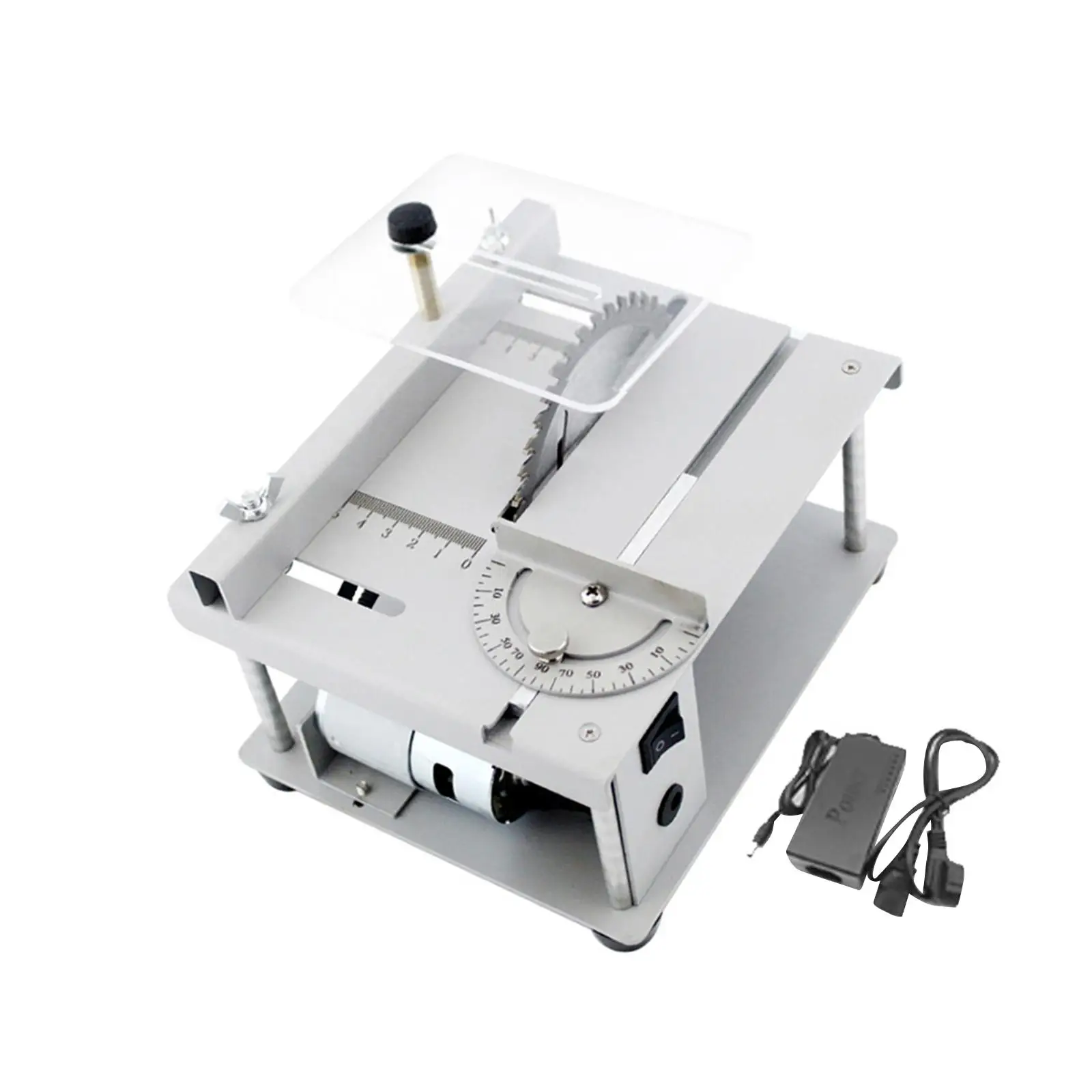 Woodworking Electric Saw Model Cutter Machine DIY Model Crafts Cutting Tool Mini Table Saw for Miniatures Wood Crafts Metal