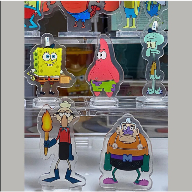 Bob Esponja Anime Character Acrílico Stand Set, Bob Esponja Modelo,  Patrick, Mr. Siriguejo, Sandy Lula Molusco, Plâncton, Desktop Decoração,  Presentes para Amigo - AliExpress