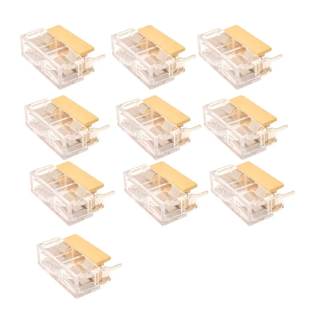 10 Pieces Panel Mount PCB  Holder With Cover For 5x20mm  250V 6A