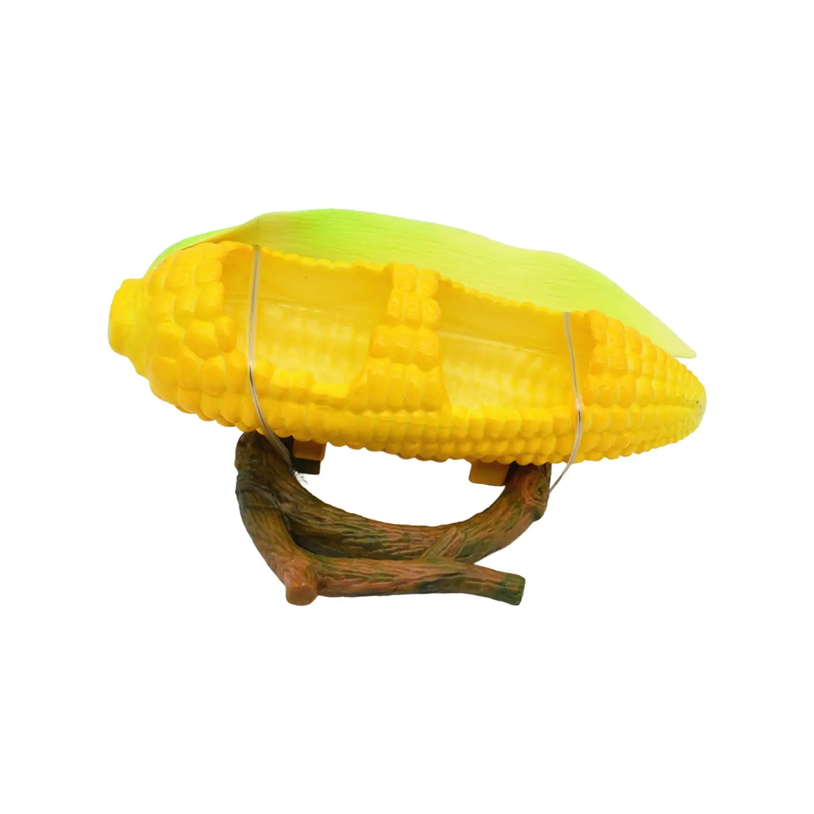 Simulation Corn Shaped Birds Feeder Bowl for Cockatiels Hamster PP Material Feeding Dish Convenient to Clean Lovely