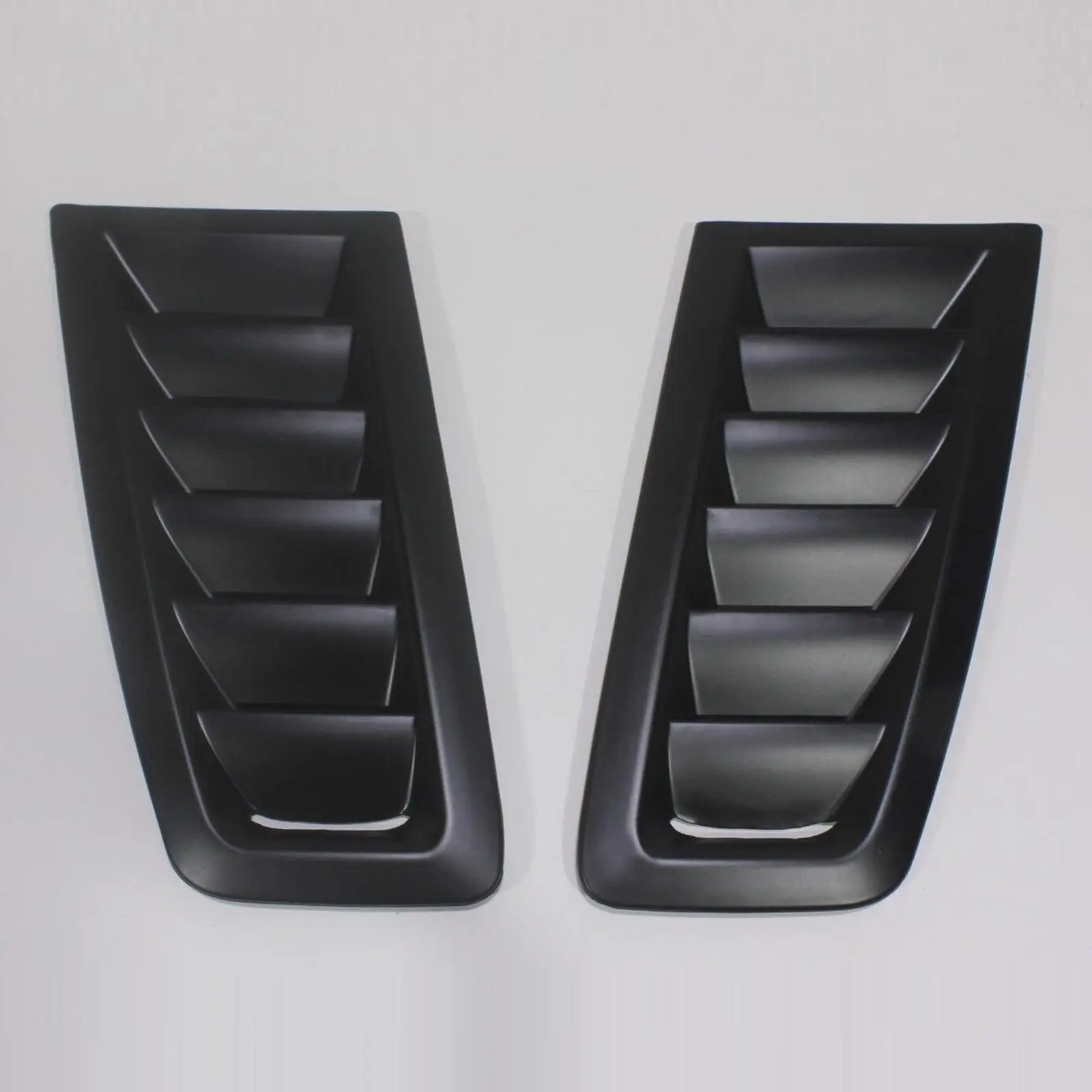 2x Car Hood Vent Scoop Kit Bonnet Air Vents Hood Trim for Ford Focus RS Style Car Modified Accessory Matte Black Finish