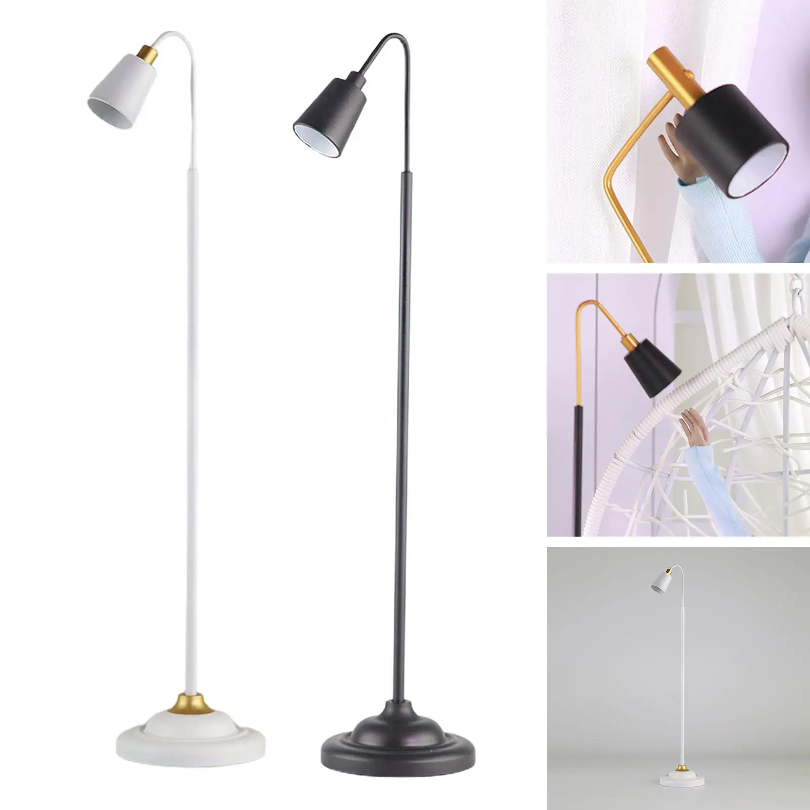 Miniature Dollhouse Floor Lamp Micro Landscape Dining Room Kitchen Furniture Living Room Life 1:3