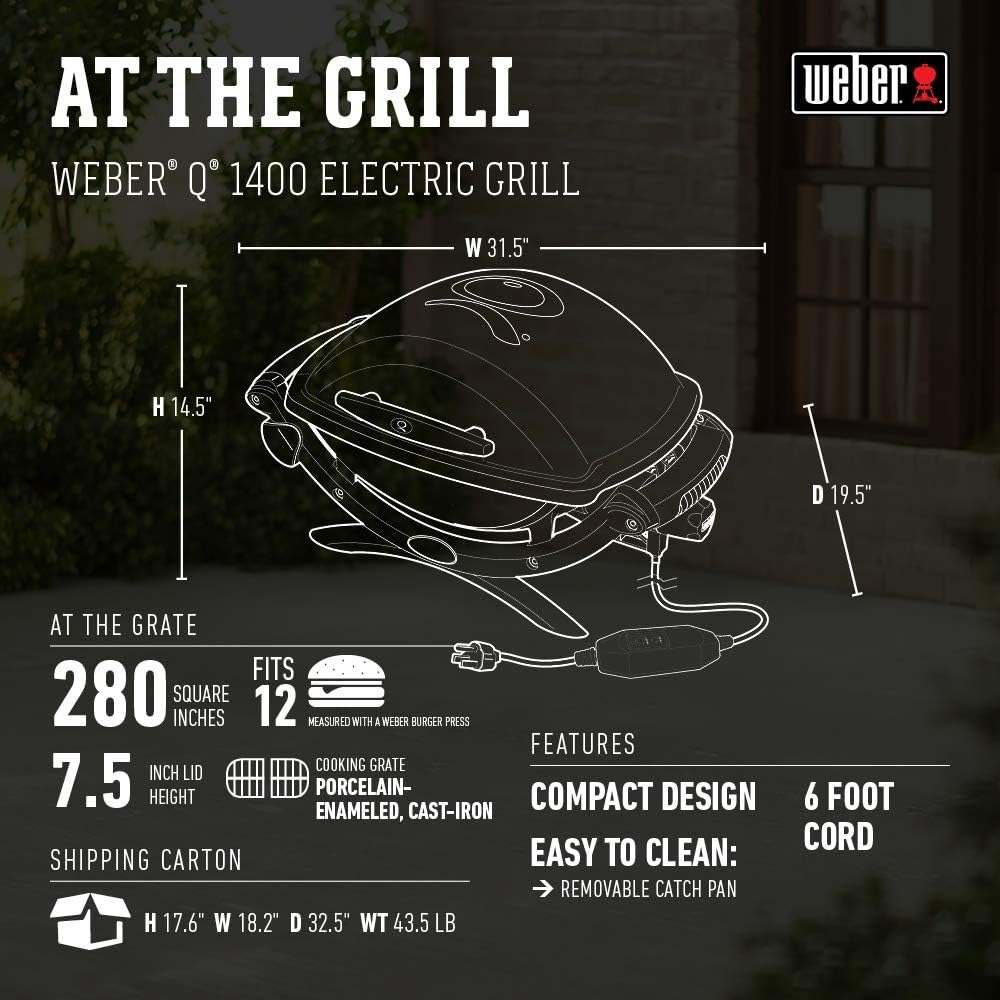 Title 4, Weber Q2400 Elektrogrill, Grau