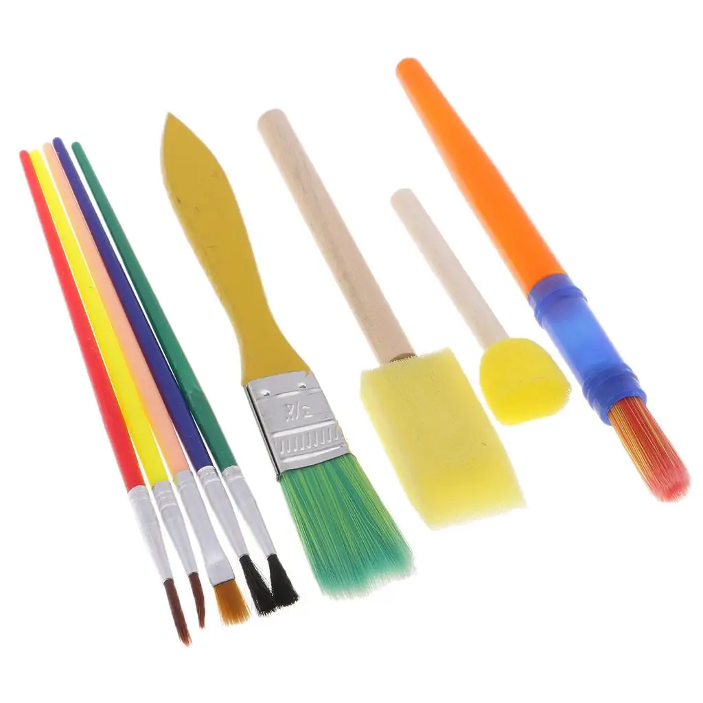 9pcs Sponge Foam Paint Brush for Kids Children Painting  Toys