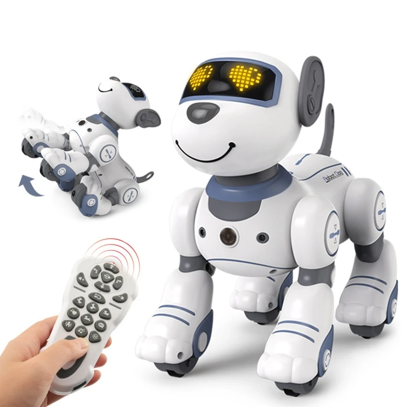 Remote Control RC Robot Toy Dog Stunt Programmable for girl boys Sing Dance Walk 
