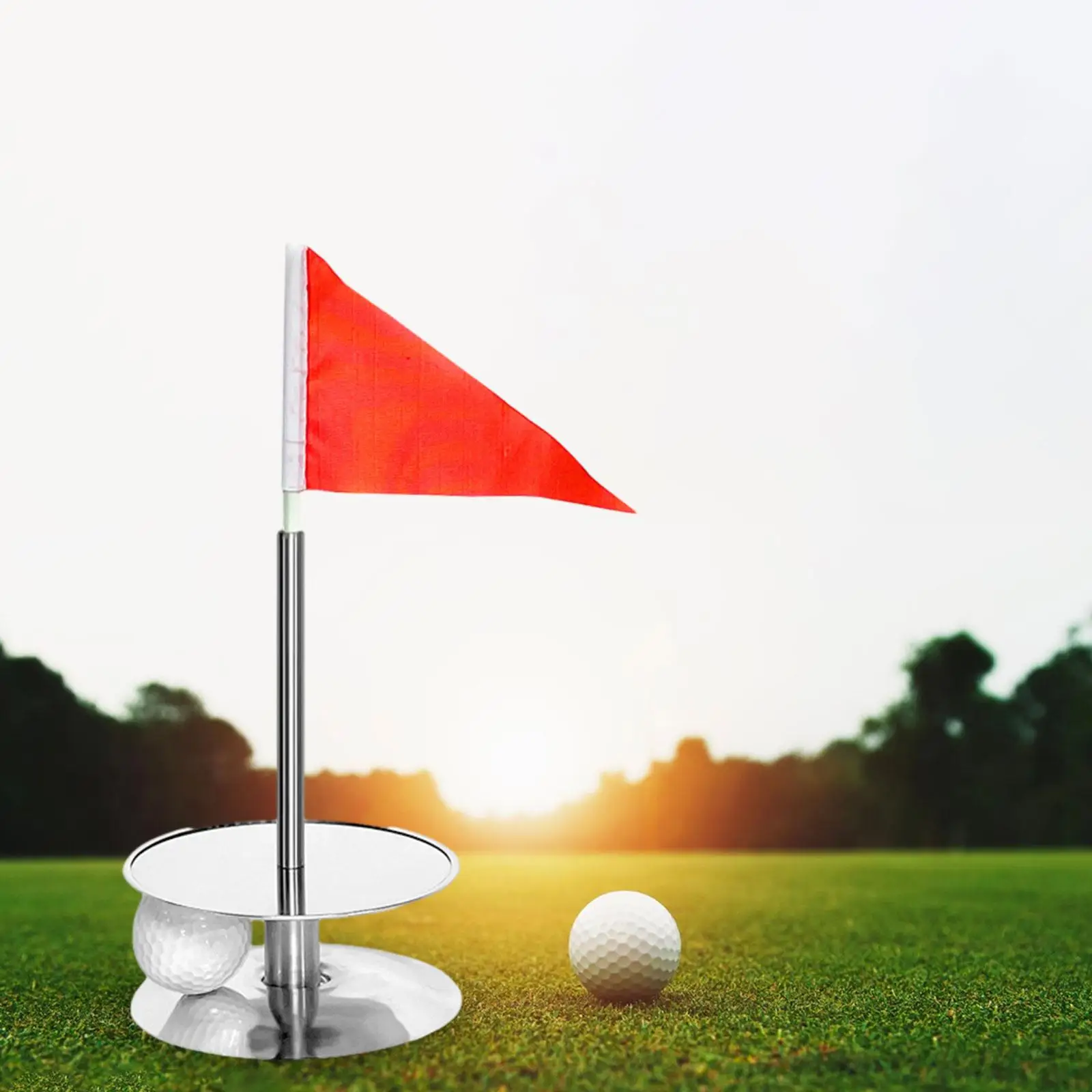 Golf Putting Cup Practice Gifts Alignment Guide Golf Flagpoles Golf Flags