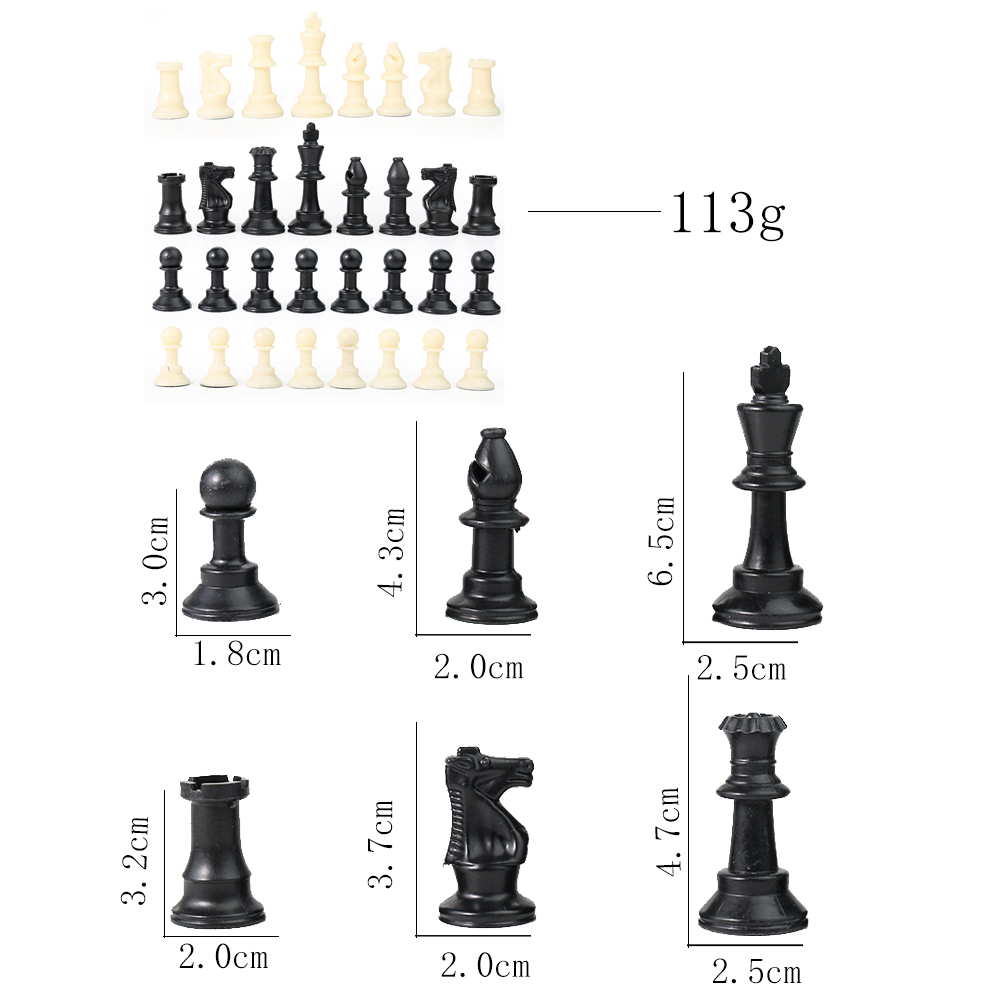 Title 5, 32-teiliges internationales Schachfiguren-Set a...