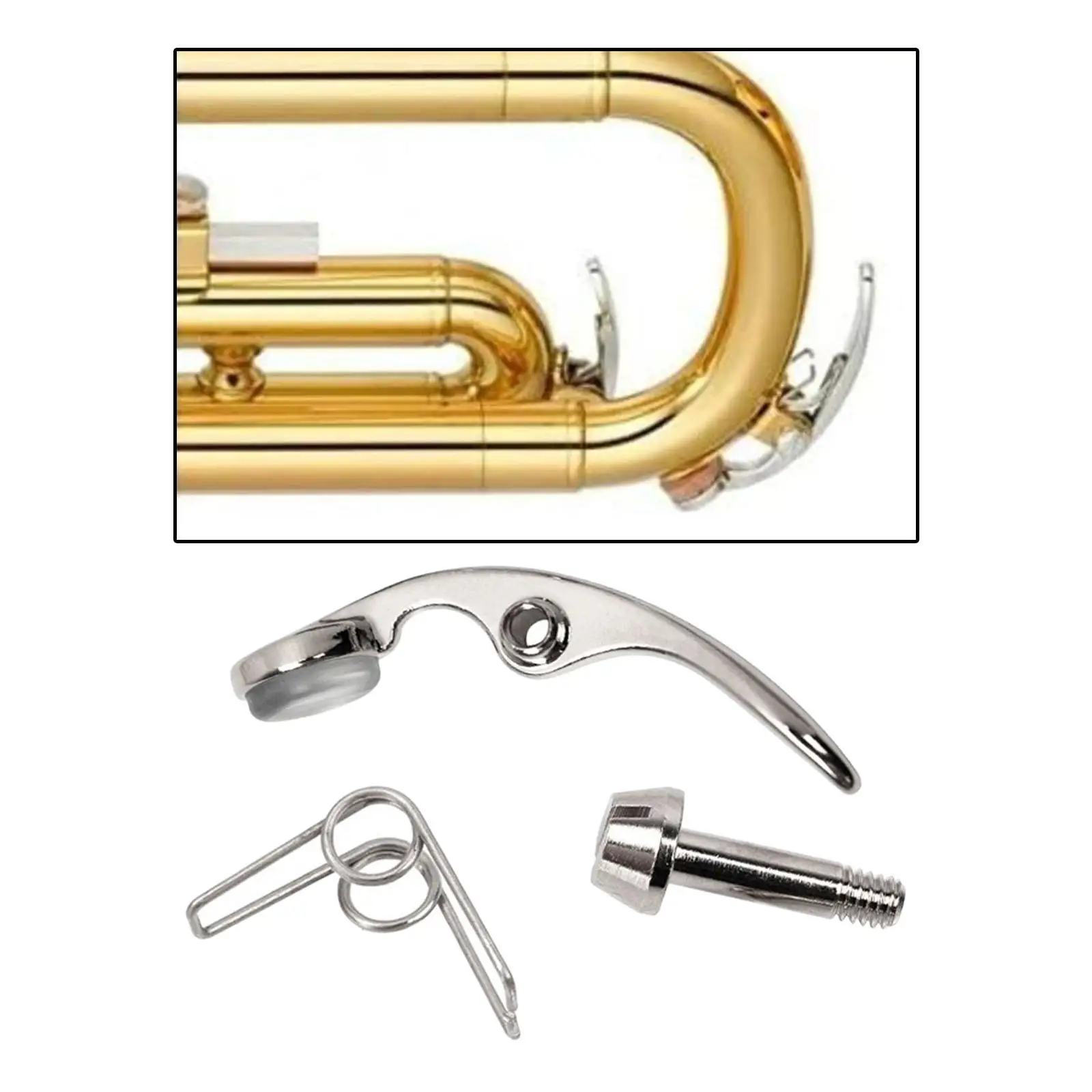 Trumpet Water Value Portable Trumpet Accessory Replacement Parts for Wind Instrument Trombone Repairing Trumpet Brass Instrument