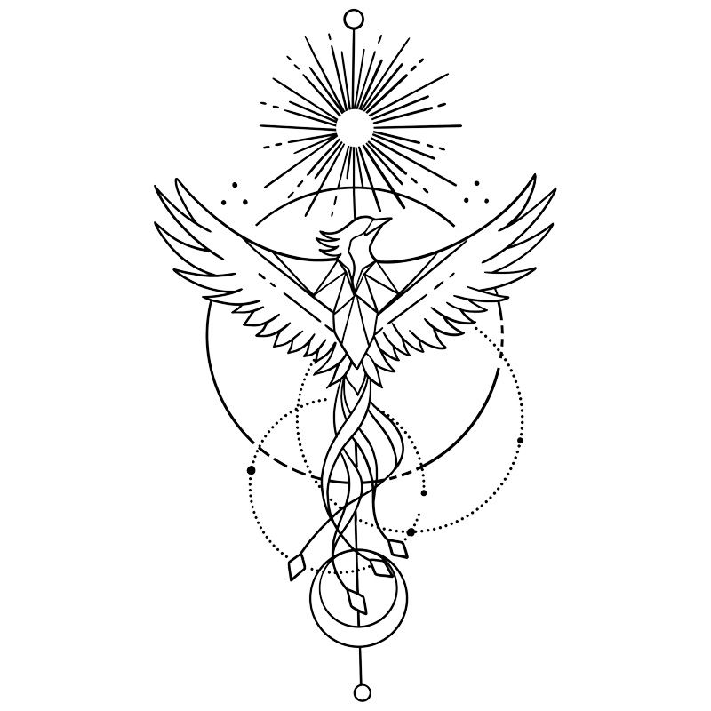 Kräuter saft Tattoo für Frauen temporäre Tattoo Aufkleber Phoenix Sonne dauerhafte gefälschte Tattoos Festival wasserdichte Arm Tatto Aufkleber – Detail 2