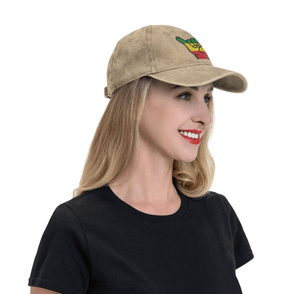 Aloha Shaka Hände Reggae Fari Farben Baseball mützen Schirmmütze Rasta Flagge Löwe Sonnenschutz Hüte für Männer Frauen – Detail 7