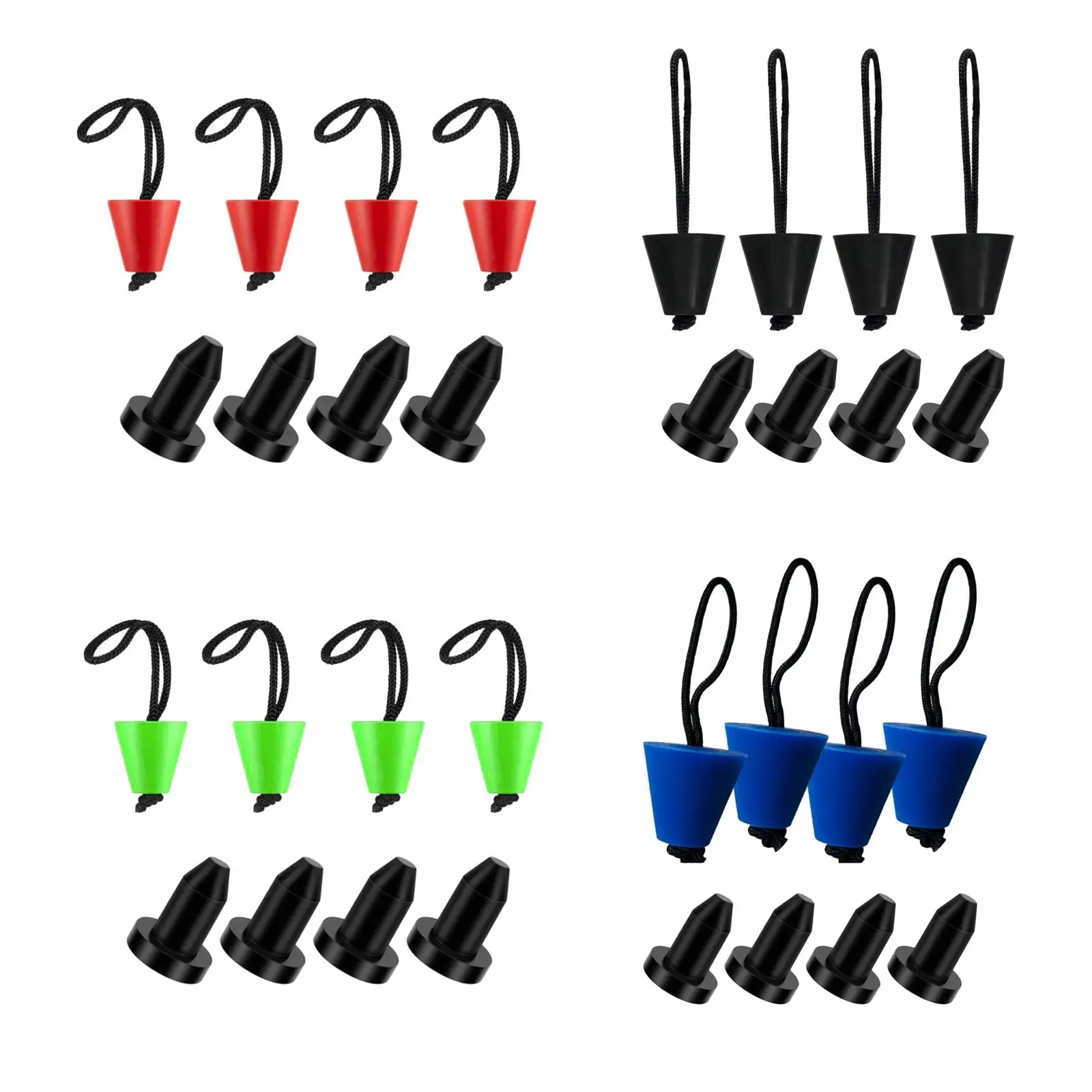 8x Kayak Scupper Plugs Replaces Part Accessories Supplies Kayak Drain Plug for Yacht Canoe Fishing Boats Kayak Water Sports
