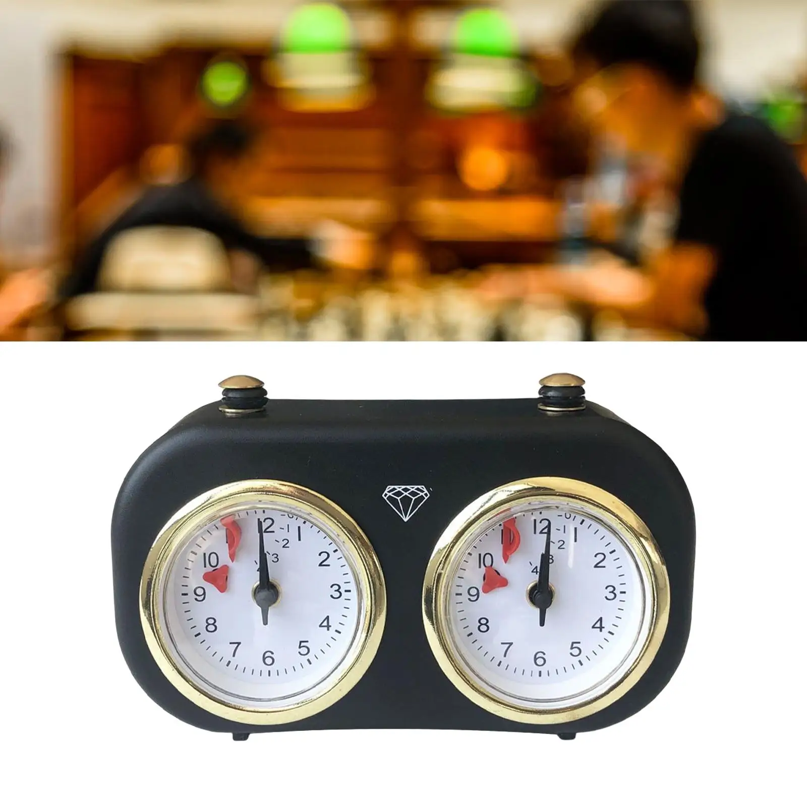 Chess Clock Compact International Chess Timer Clock Mechanical Count up Down Tournament Clock for Player Game Competition