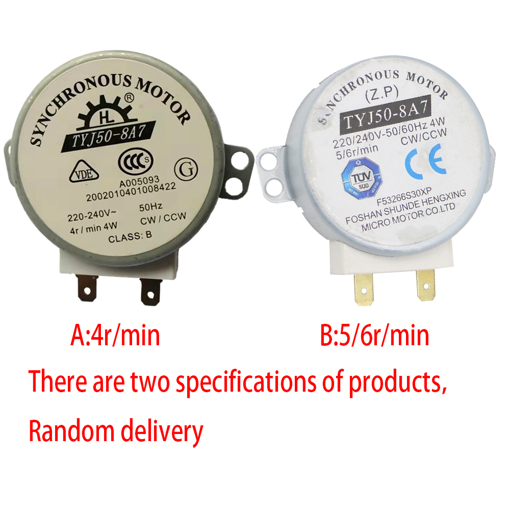 Description Picture 2 of item2pcs/Lot AC 220-240V 4W 6RPM 48mm Micro Synchronous Motor for Warm Air Blower 50/60Hz CW/CCW TYJ50-8A7 Microwave Oven Tray Motor