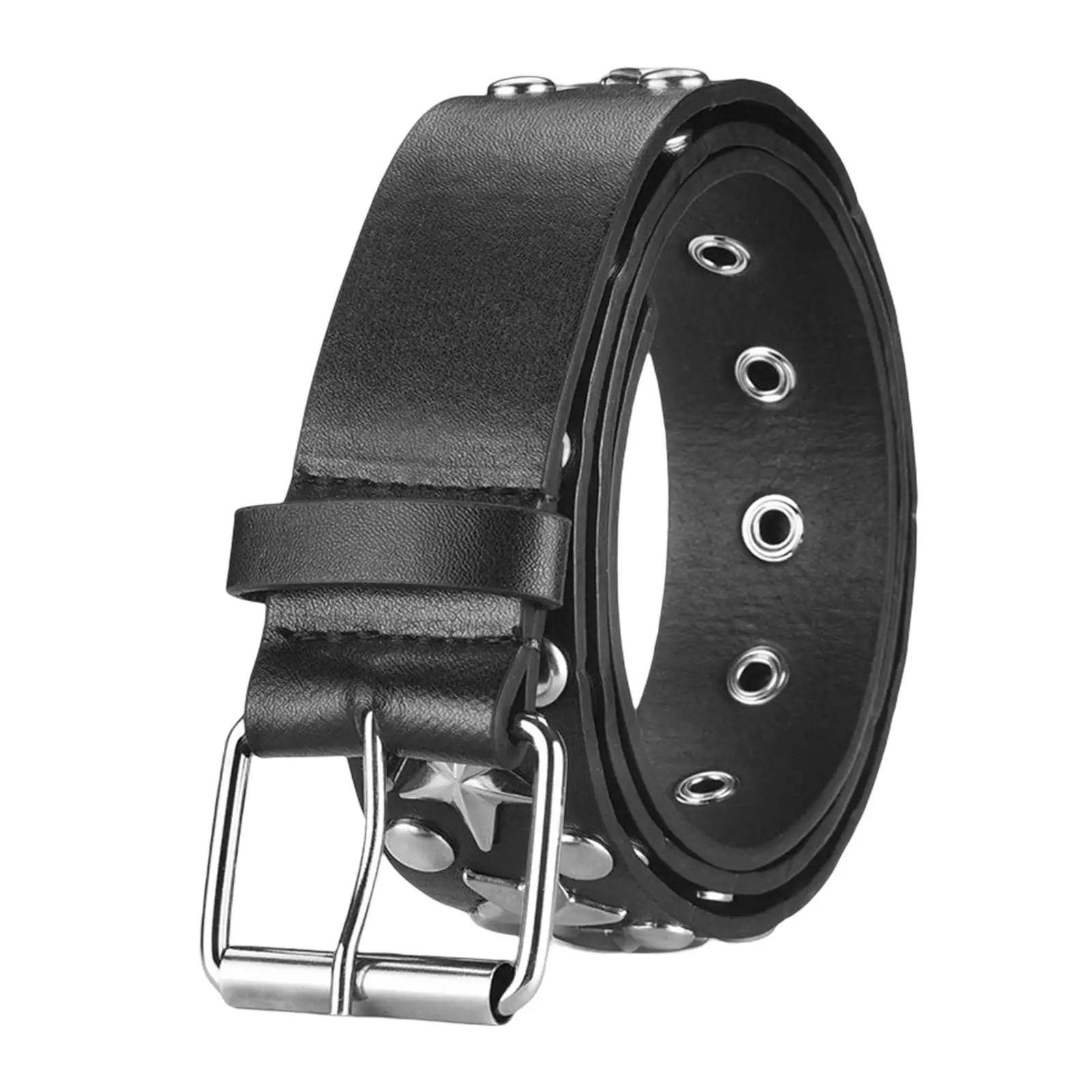 Women Belt Waist Belt Casual Single Eyelet Waistband Pin Buckle Female Adjustable PU Leather for Jeans Dress Dancing Club Party