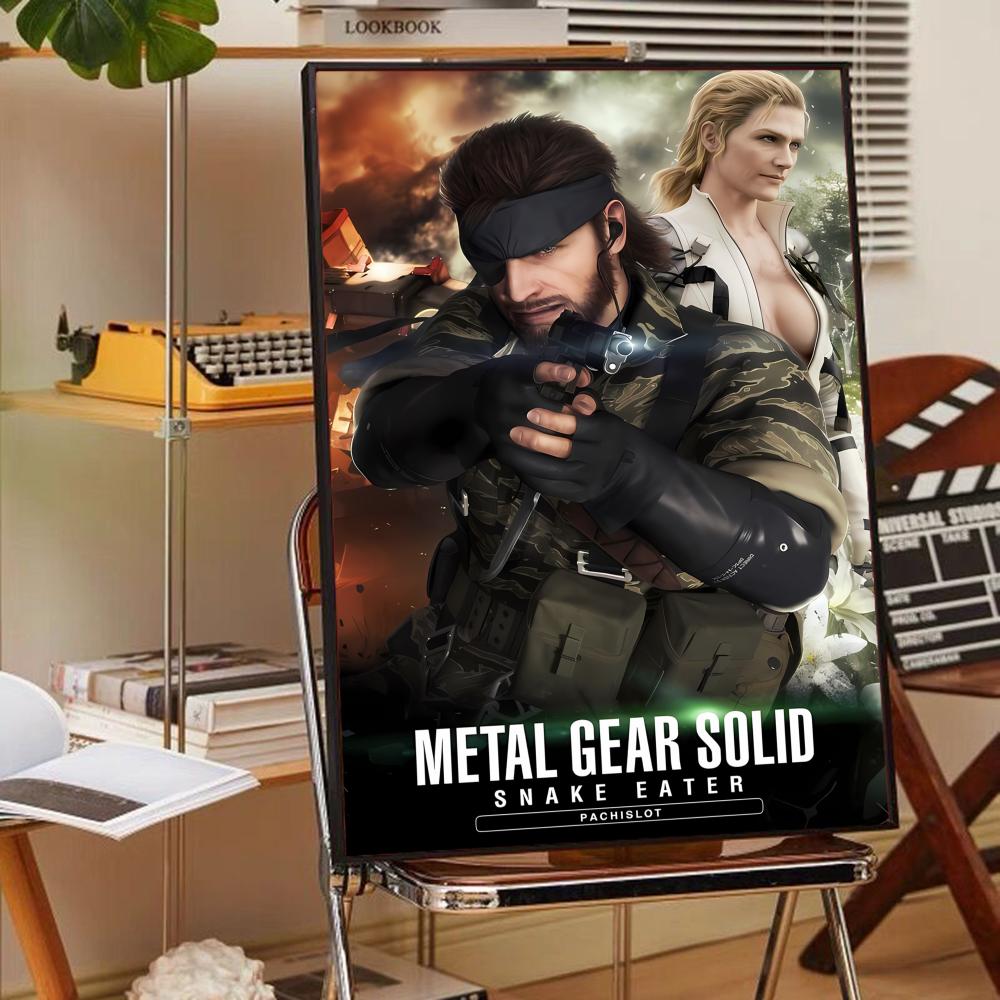 Metal Gear Solid Game Whitepaper Poster Waterproof Paper Sticker Coffee House Bar Posters Wall Stickers