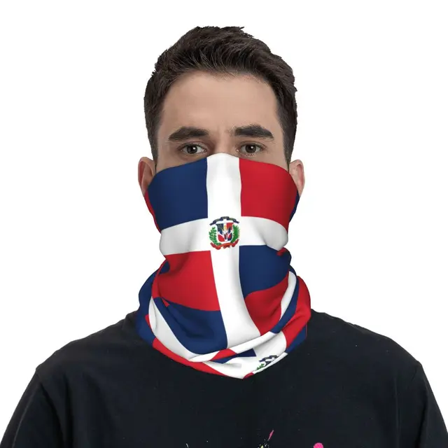 Dominican Republic Dominica Flag Bandana Neck Cover Printed Mask