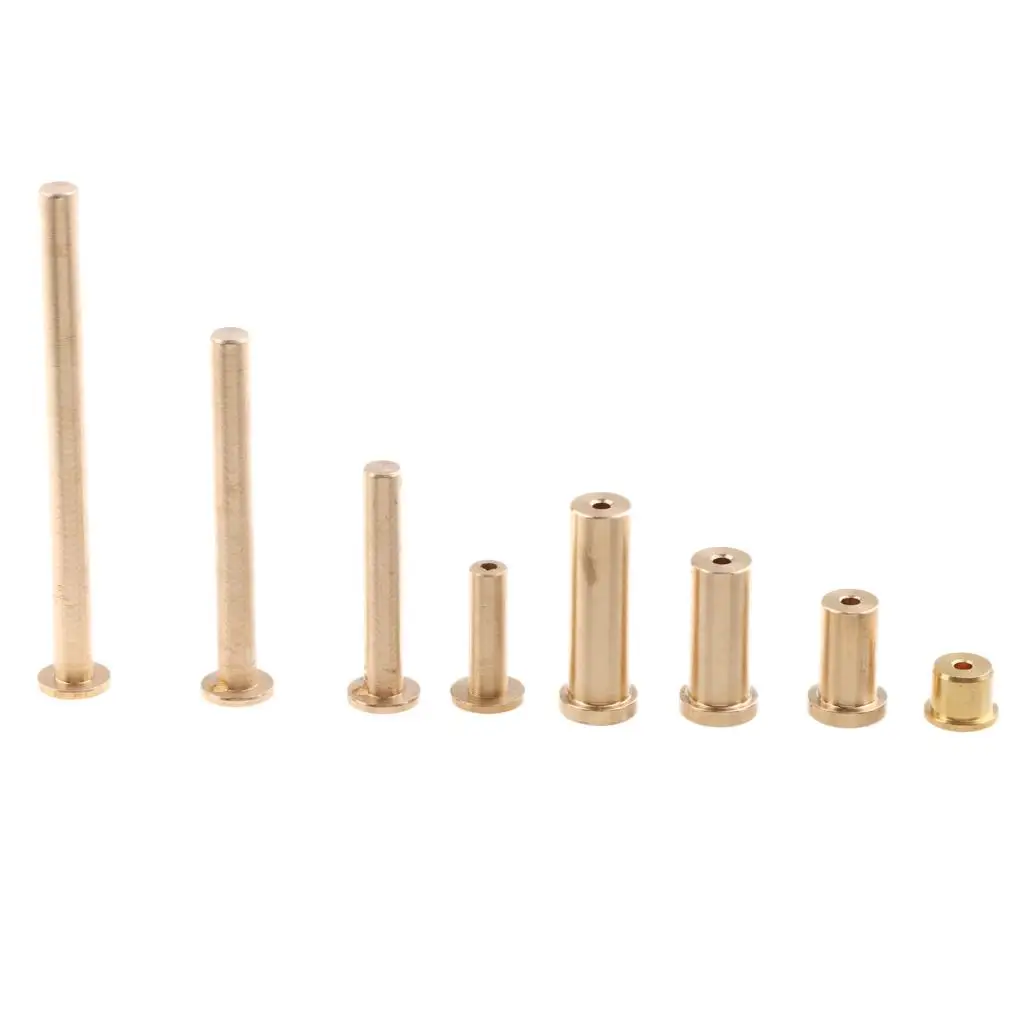 8Pcs Premium Brass Golf Shaft Tip Plug Swing Weight Accessories