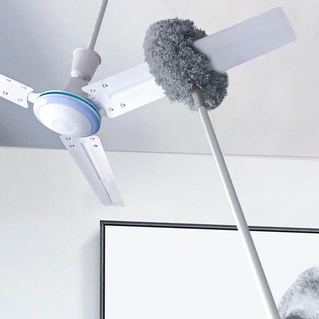 Long plumeau télescopique, plumeau en microcarence, nettoyeur de  ventilateur de plafond haut, poteau d'extension, livres, stores de meubles  - AliExpress