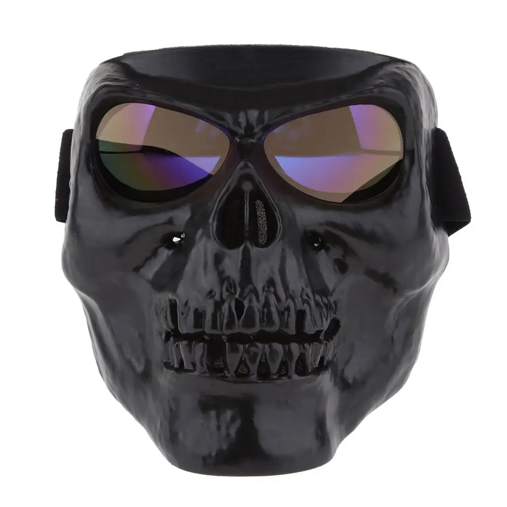  Motorcycle Goggles Glasses  Mask Motocross Riding Skull Mask