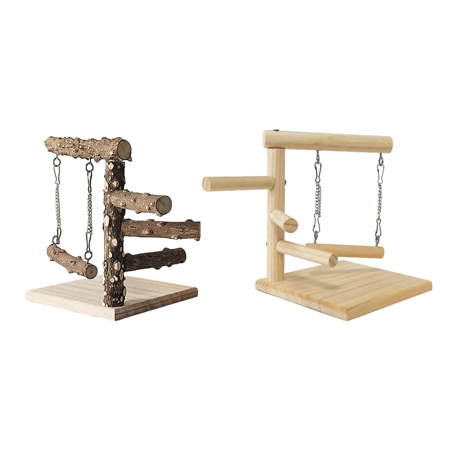 Bird Perch Stand Tabletop Exercise Gym Playground Parrot Playground Bird Gym for Lovebirds Canaries Cockatiels Parakeets Parrots