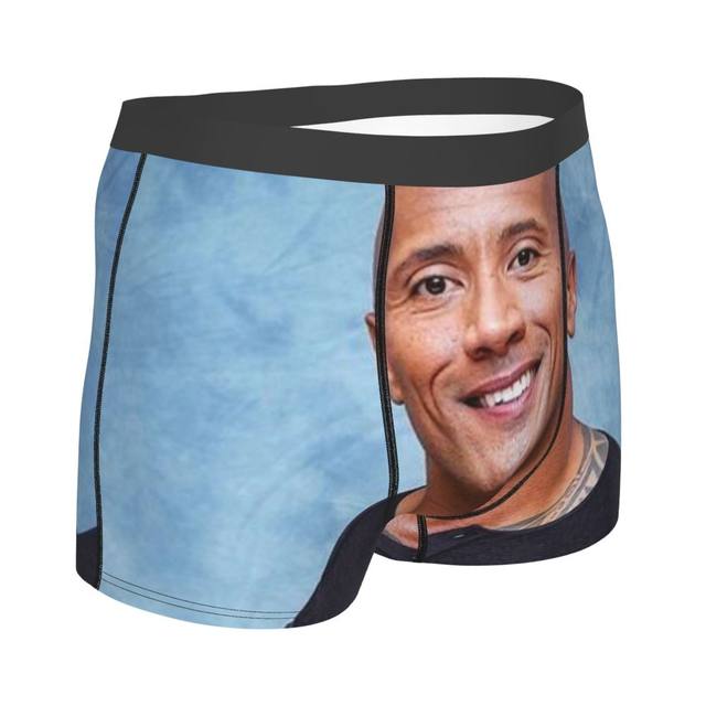 Male Cool The Rock Dwayne Meme Underwear American Actor Johnson Boxer  Briefs Stretch Shorts Panties Underpants - AliExpress