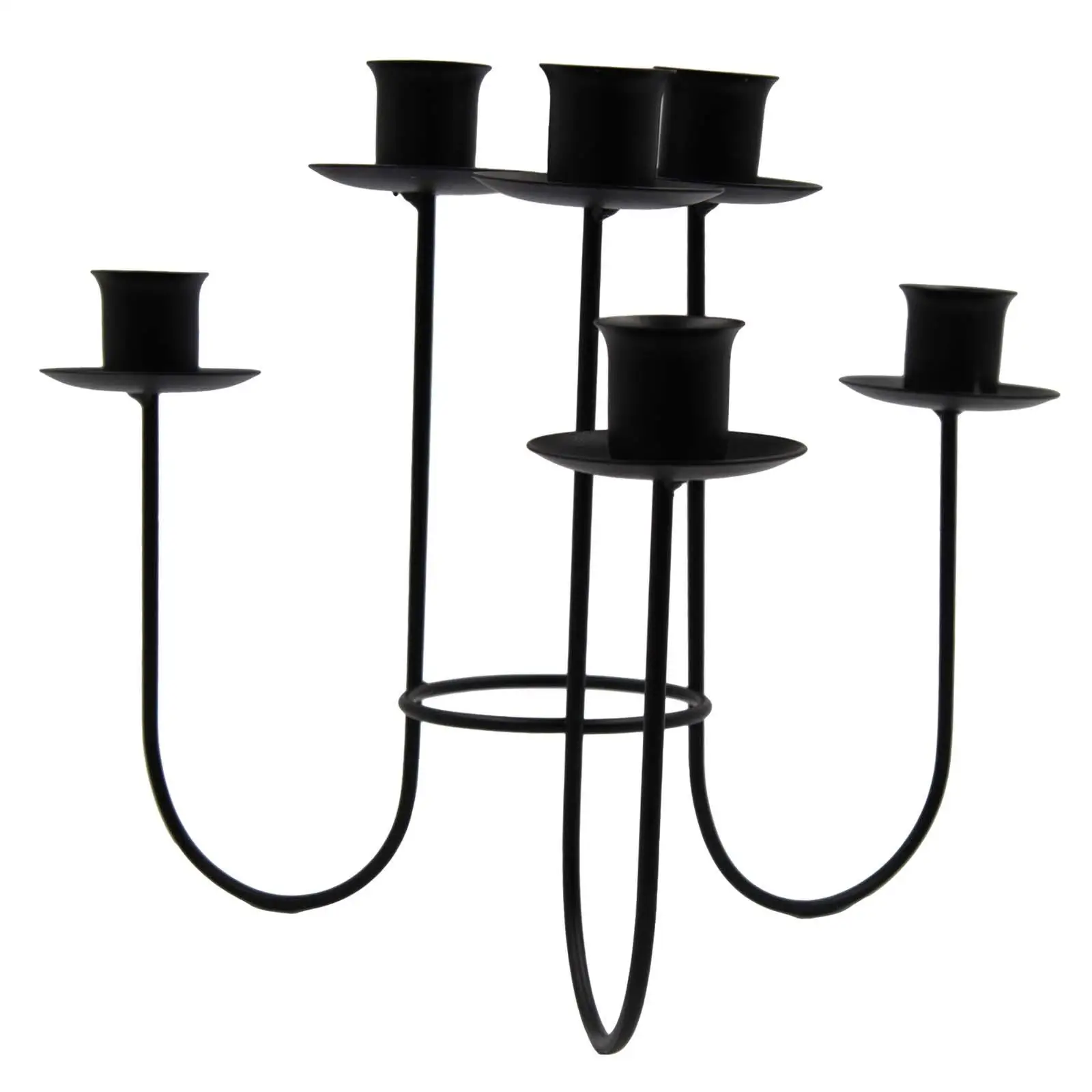 Multi Arms Metal Candle Holder Candle Stand 10x8inch for Festive Party Decor