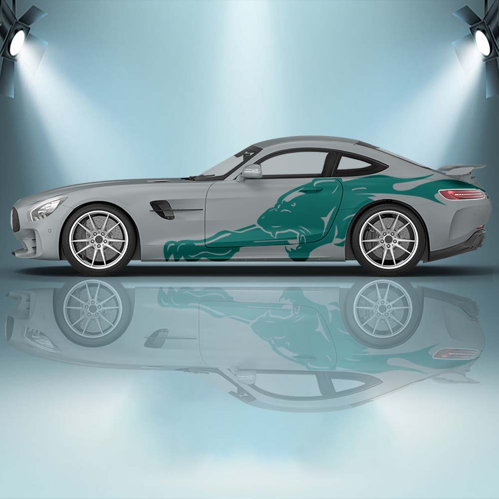 Panther und Klaue Seite Fahrzeug Malerei Aufkleber Seite Auto Aufkleber gegossen Vinyl Schmerz Auto Aufkleber Universal größe Verpackung Aufkleber – Detail 6
