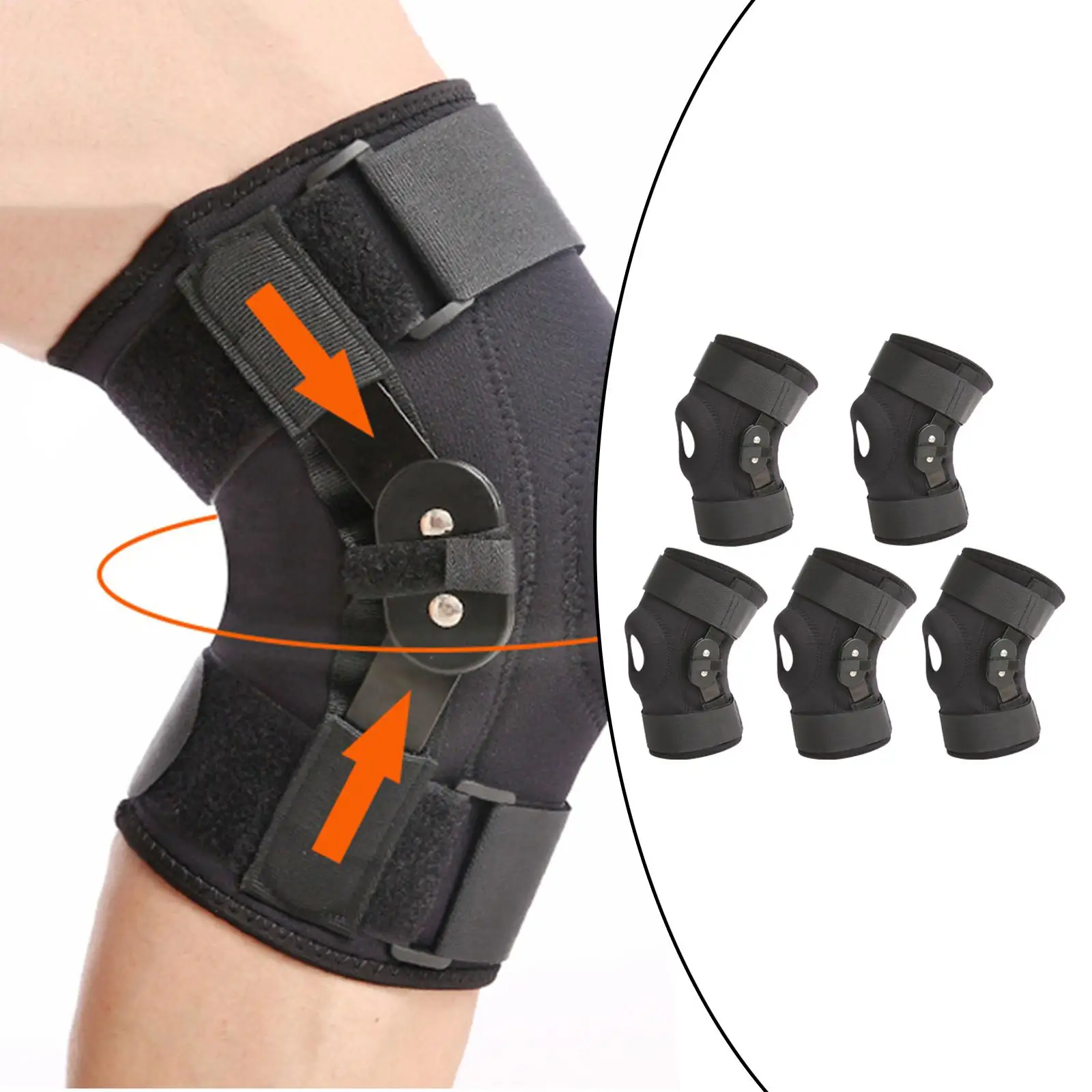 1Pc Knee Booster Brace, Stabilizer Kneepad , Adjustable for Knee