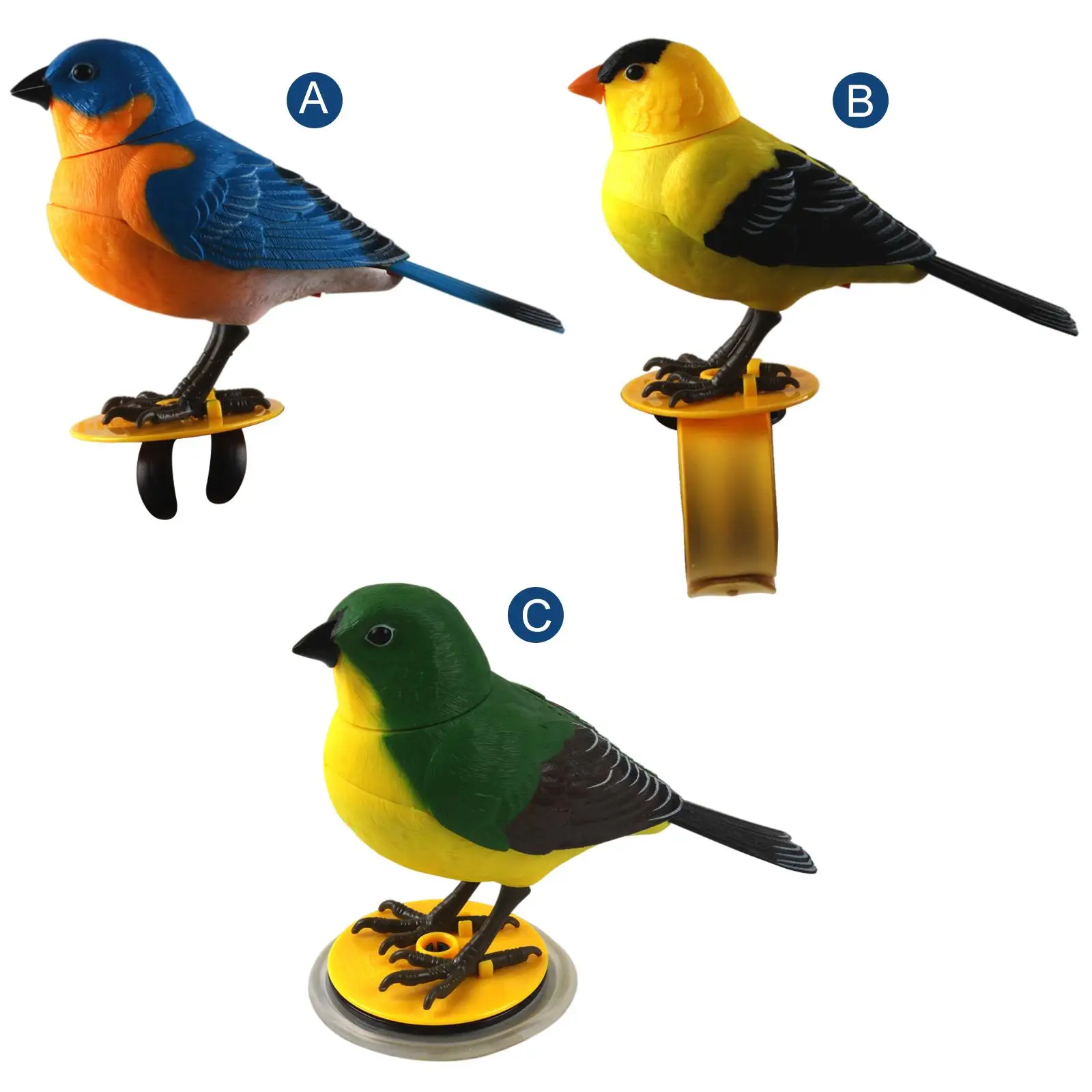 Cute Sing Electronic Birds Toy Music Educational Controlled Bird
