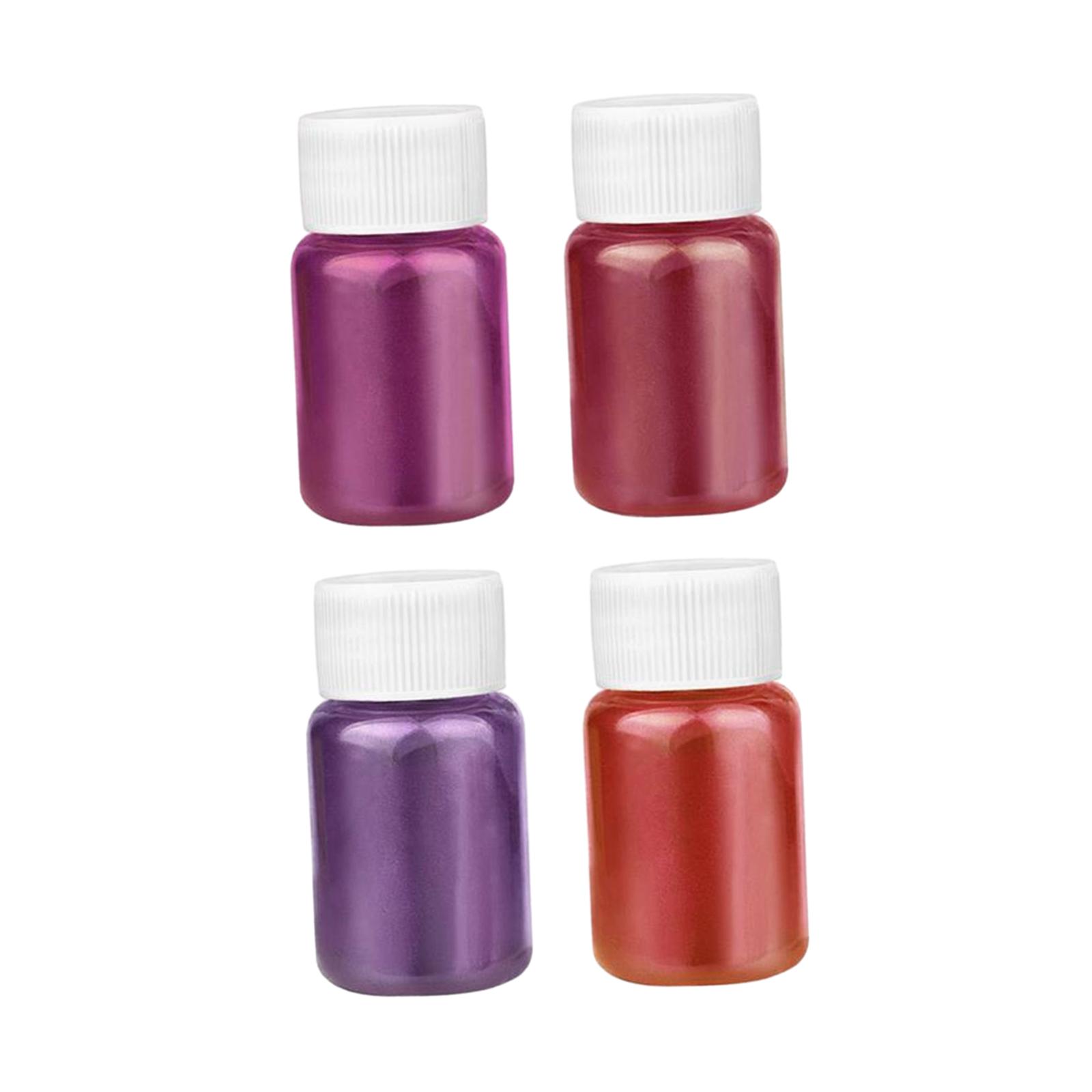 4Pcs Mica Powder Colors Resin Glue Pigments Material Powder Pigment Powder for Jewelry Nail Bath Balls Paint Soap Making