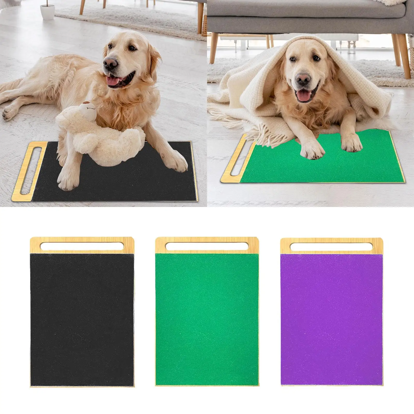 Nail File Scratch Board Pet Supplies Nonslip Toy Grooming Wood Dog Scratch Pad for Nails Doggy Small Medium Large Dogs Trimming