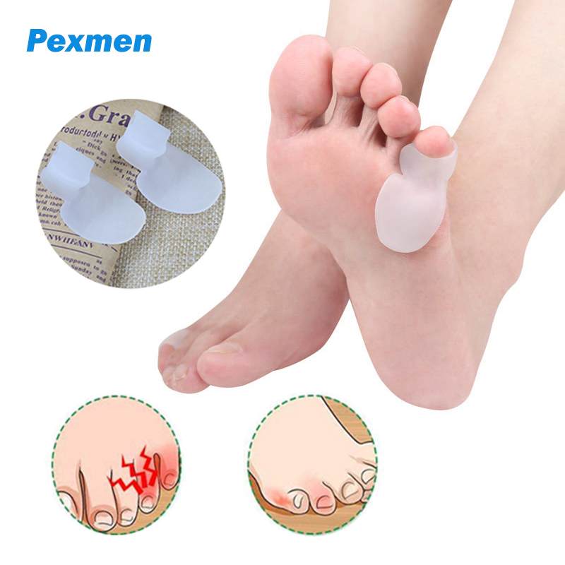 Best of Pexmen 2Pcs Tailor&#039;s Bunion Corrector Pads Bunionette Pinky Toe Separator Protector Shield Pain Relief Little Toe Spacer Reviews & Tips