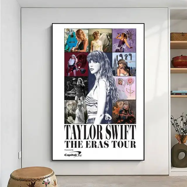 Taylor-Swift The Eras Tour New Album Poster Vintage Posters Sticky Retro  Kraft Paper Sticker DIY Room Bar Cafe Kawaii Room Decor - AliExpress