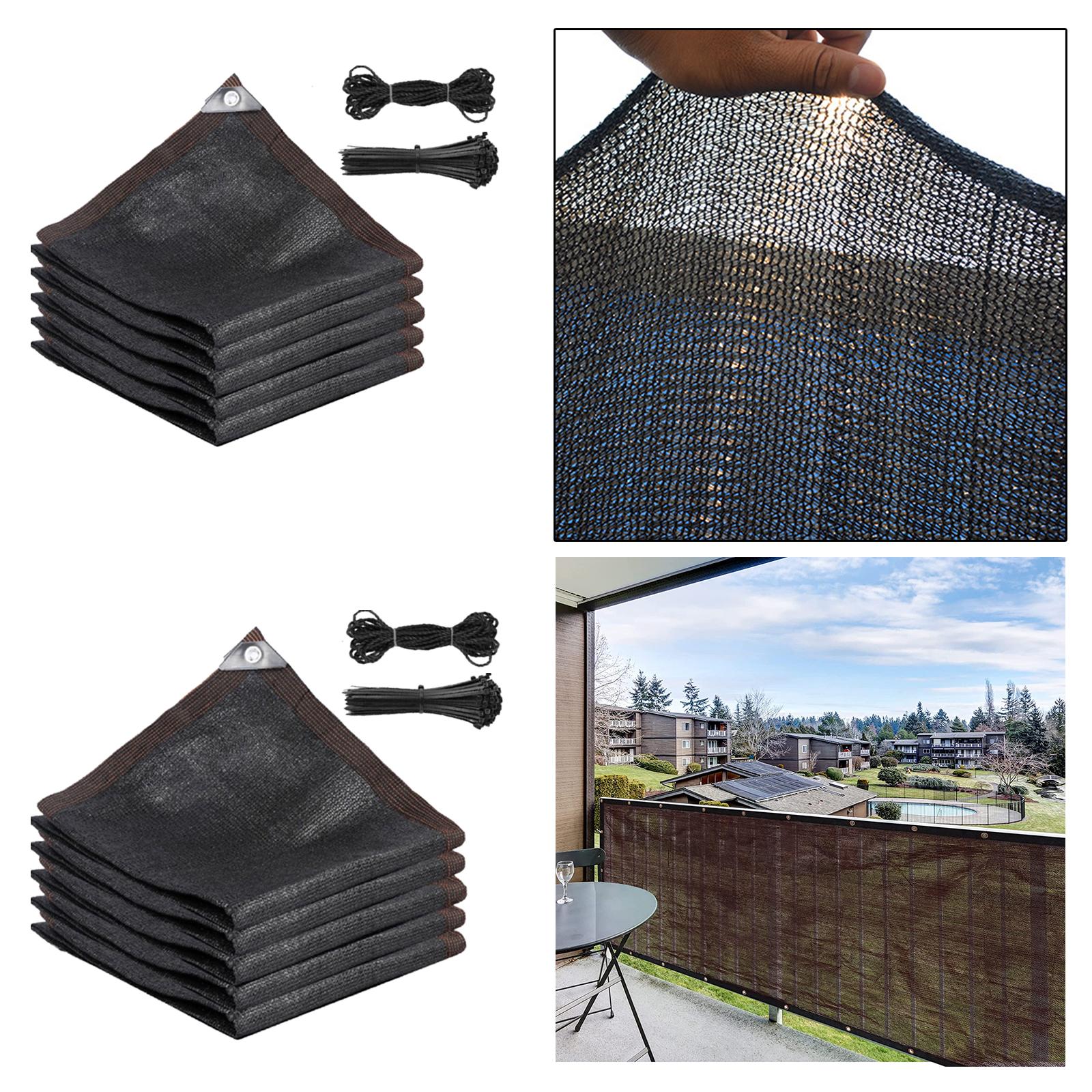 Shade Cloth Awning Cover Netting Block Easy to Install Rectangle Shade Shade for Protection Pergola Lawn Car Outdoor