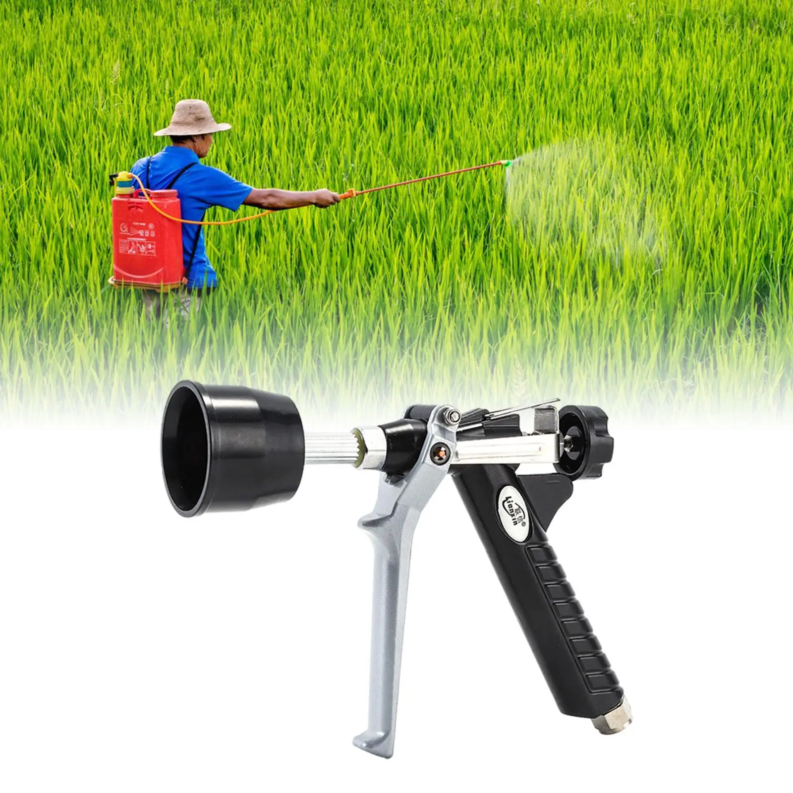 Garden Irrigation High Pressure Hose Nozzle Head Replace Parts for Lawn Yard