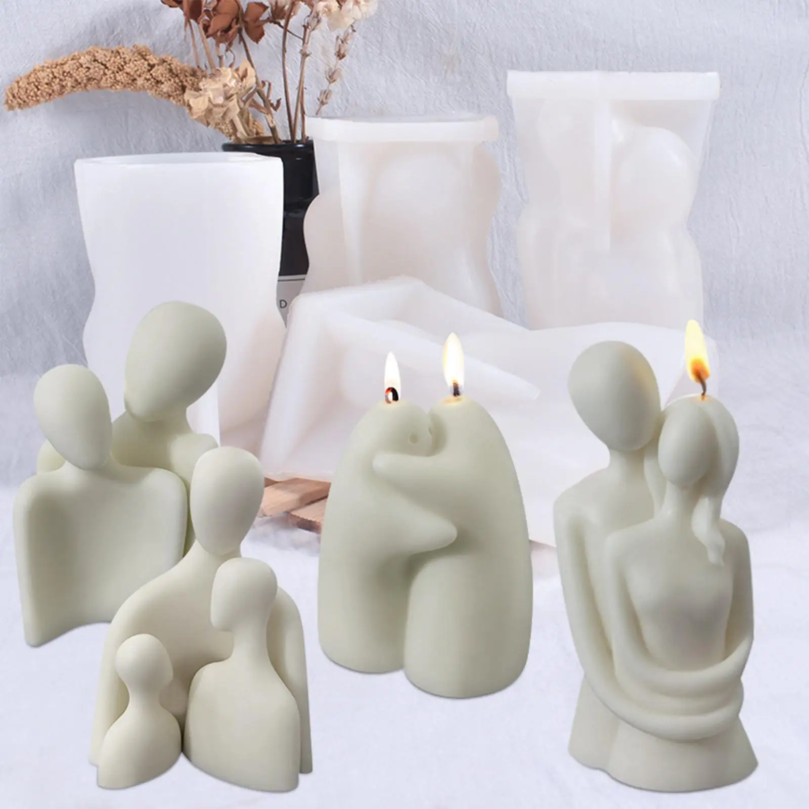3D Male Female Body Candle Mold Home Decor Soap Wax DIY Silicone Supplie