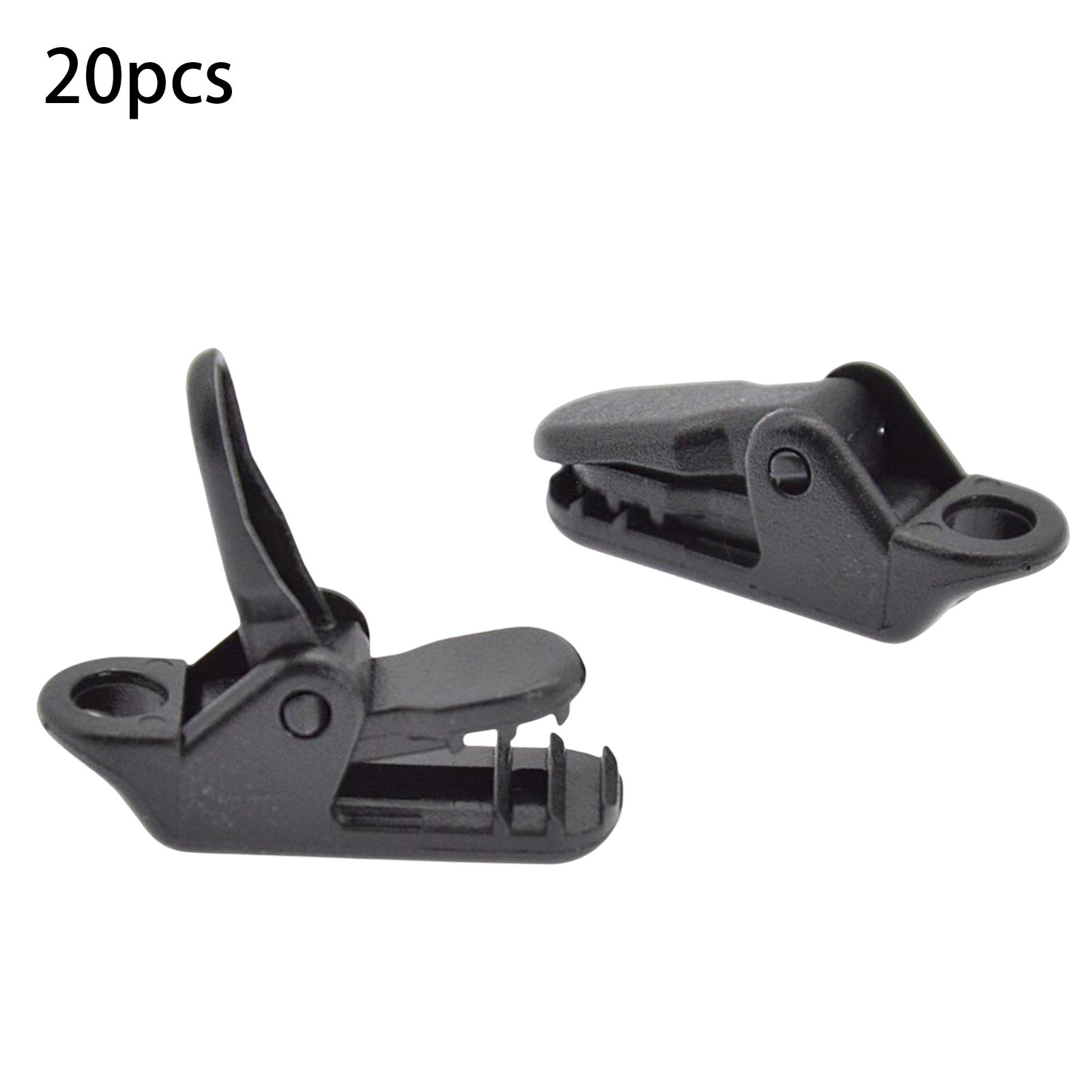 20x Camping Tent Clamps Canopy Buckle Awning Holder Tarp Clip for Caravan Canopies Boat Cover Car Covers Tarpaulin Wind Rope