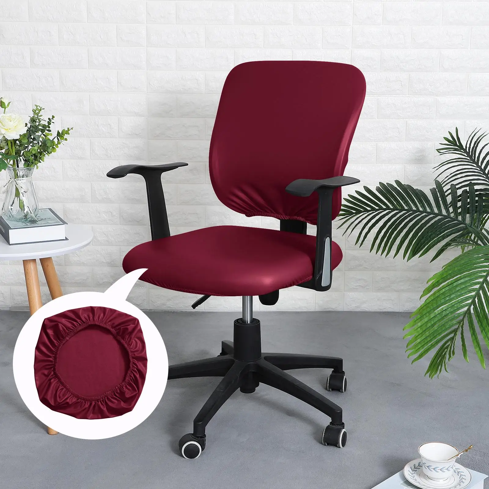 Modern Chair Seat Cover Slipcover Dustproof Removable Chair Seat Protectors Non Slip 15