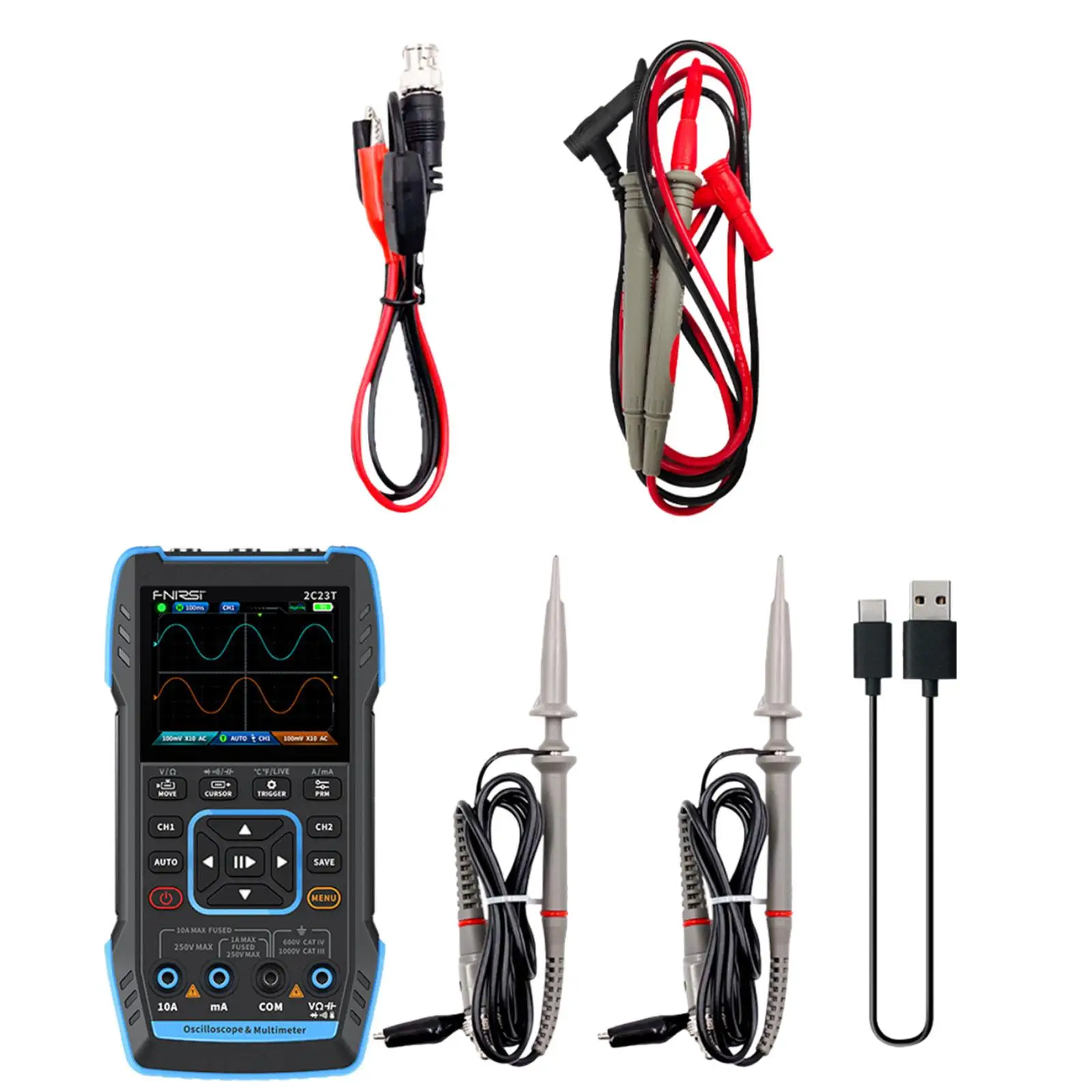 Digital Oscilloscope Oscilloscope Multimeter for Scientific Research Electronic Repair Power Tester Meter DIY Research Education