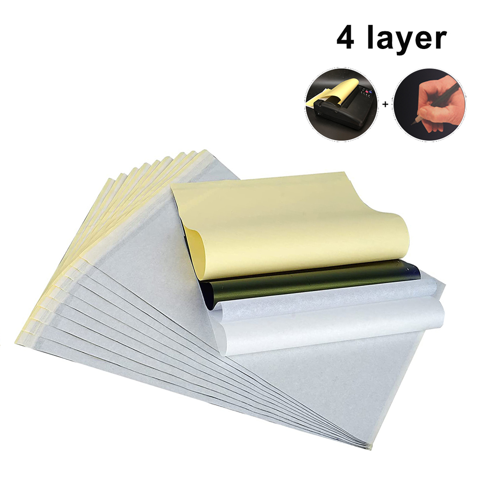 Best of 100Pcs 4 Layers Tattoo Transfer Paper A4 Size Copy Carbon Tracing Thermal Transfer Paper Tattoo Copier Stencil Supplies Reviews & Tips