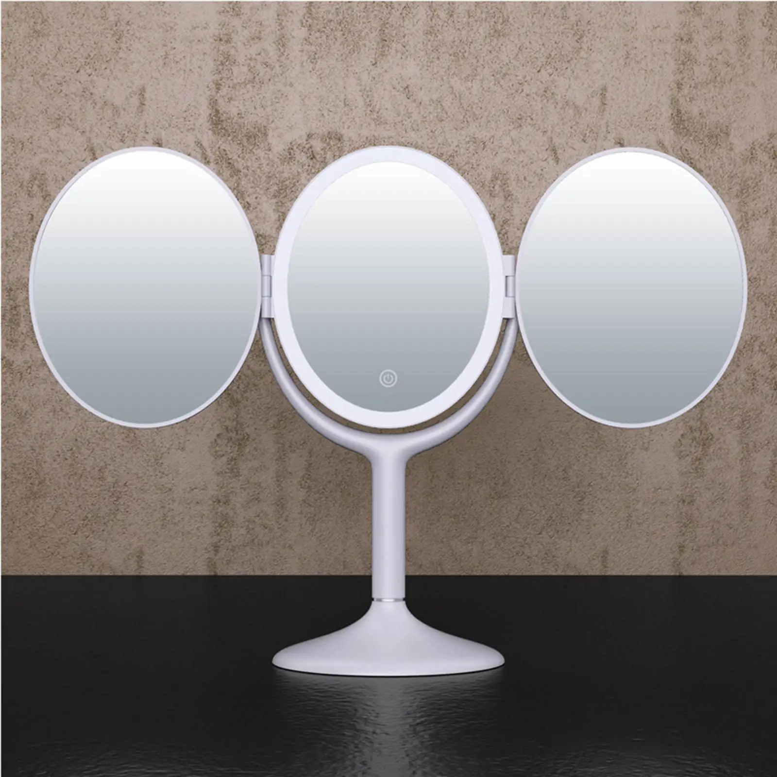 Portable Makeup Trifold Mirror 1X/2X Magnification Vanity Mirror Female Gift