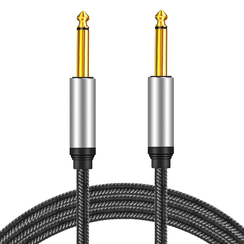 Title 4, 6.35mm Mono Jack 1/4" TS Cable Unbalanced Guita...