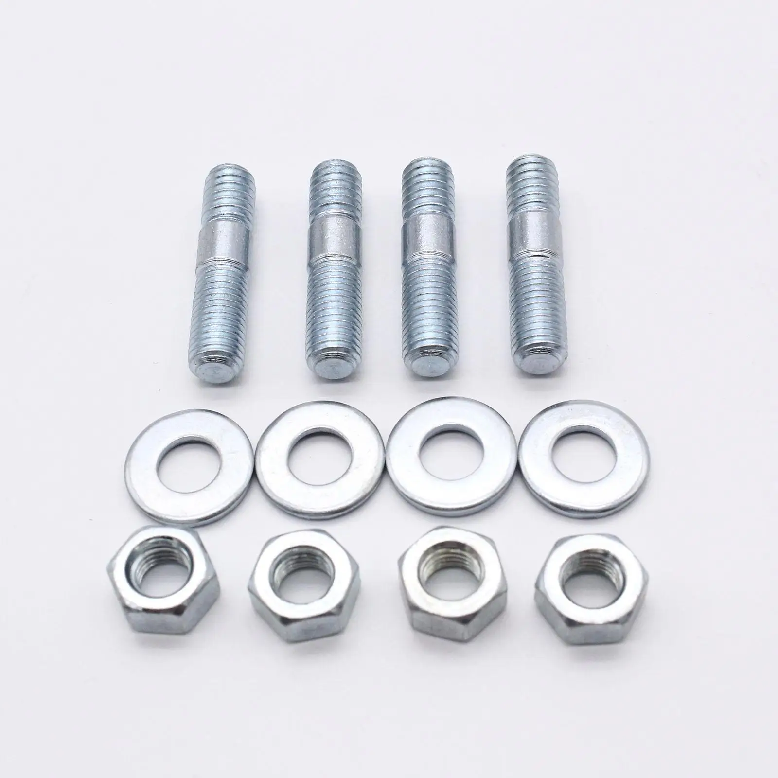 Carburetor Stud Kit Metal 1 3/8 inch Carb Studs Kit 5/16in Threads Carb Spacer Stud Kit Fit for Vehicle Parts Easy to Install