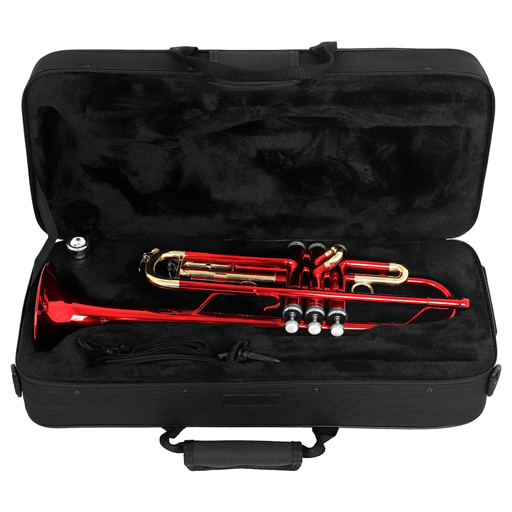 Title 14, SLAD Bb Trumpet Brass Body Colorful Gold Key Tr...