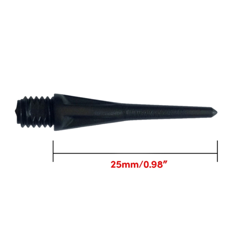 Title 6, 100 PCS Plastic Tip Point Soft Tip 2BA Replacem...